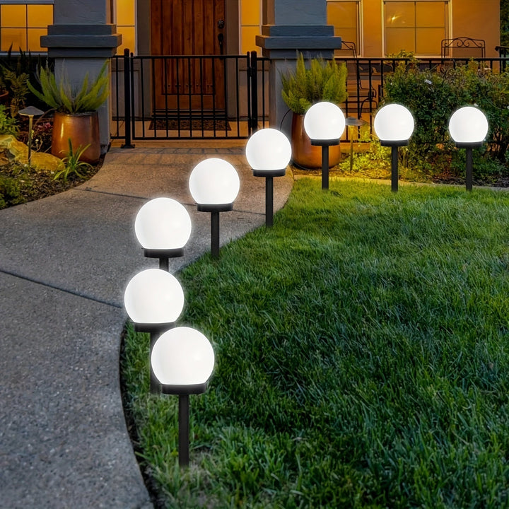 LED-solcellelamper for hage – kuleformet belysning for stier og hager