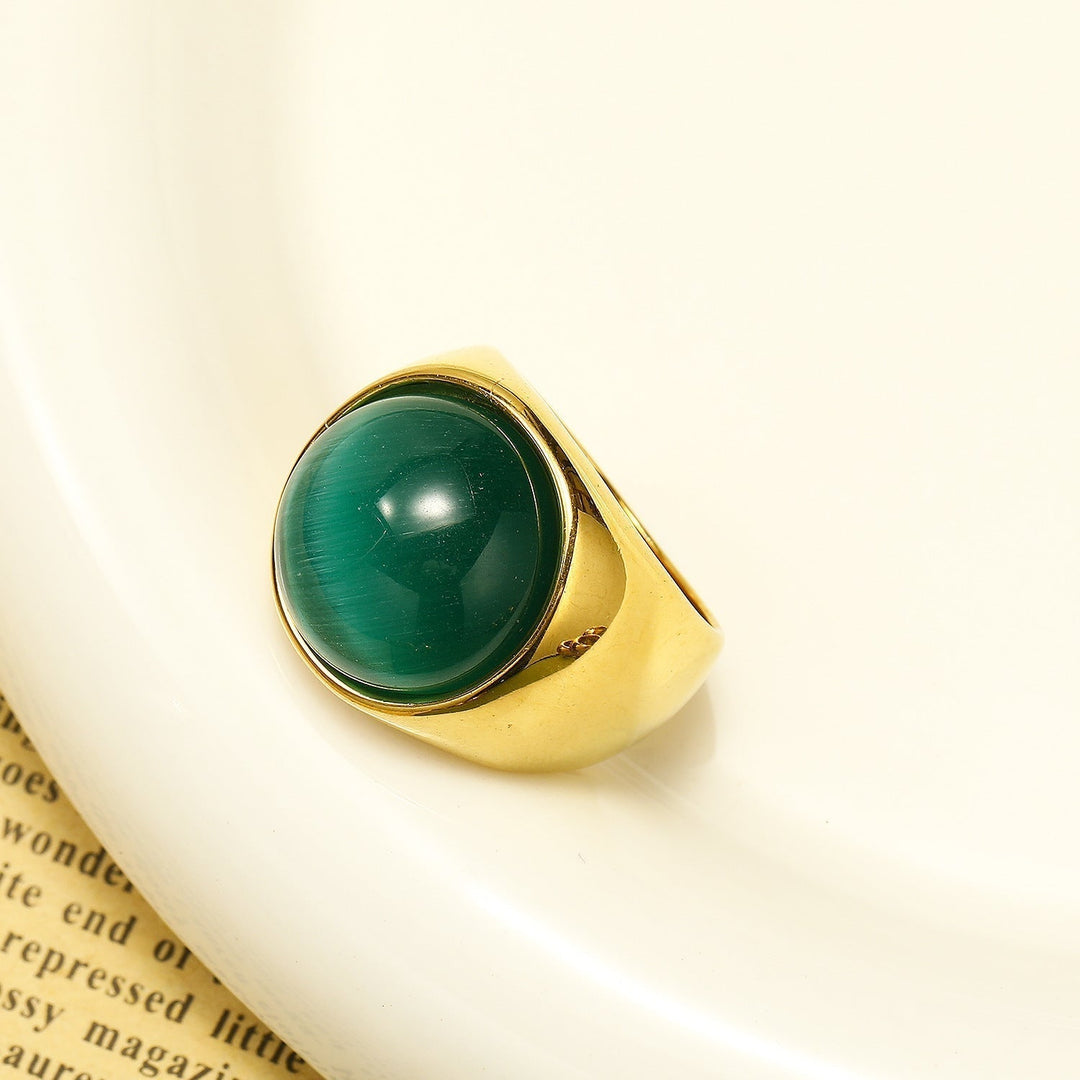 Ring med Stor Tigerøye-stein – Liora