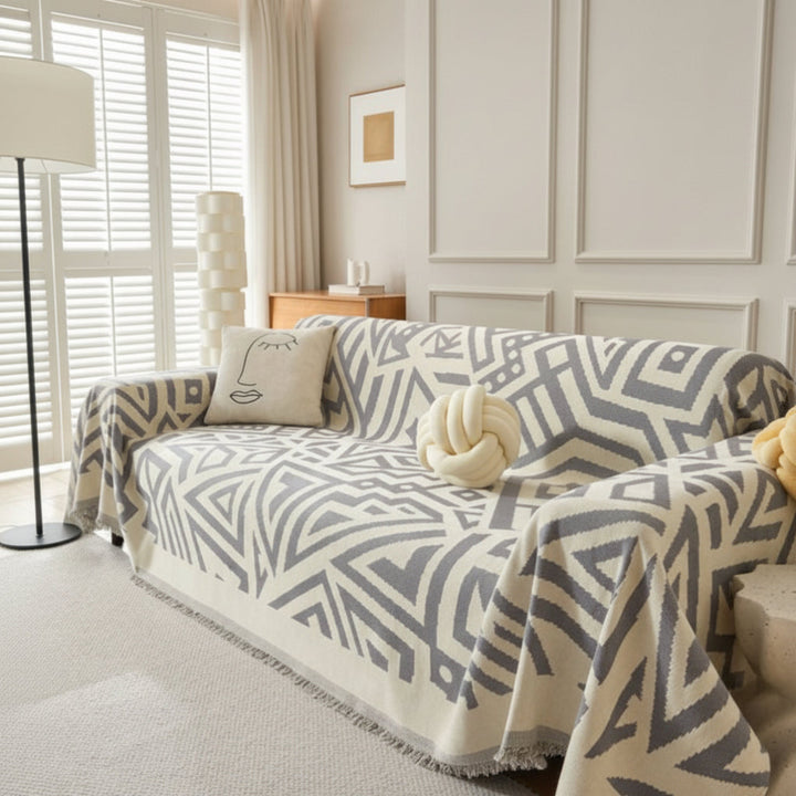 Bohemsk Stil Chenille Sofa Håndkle