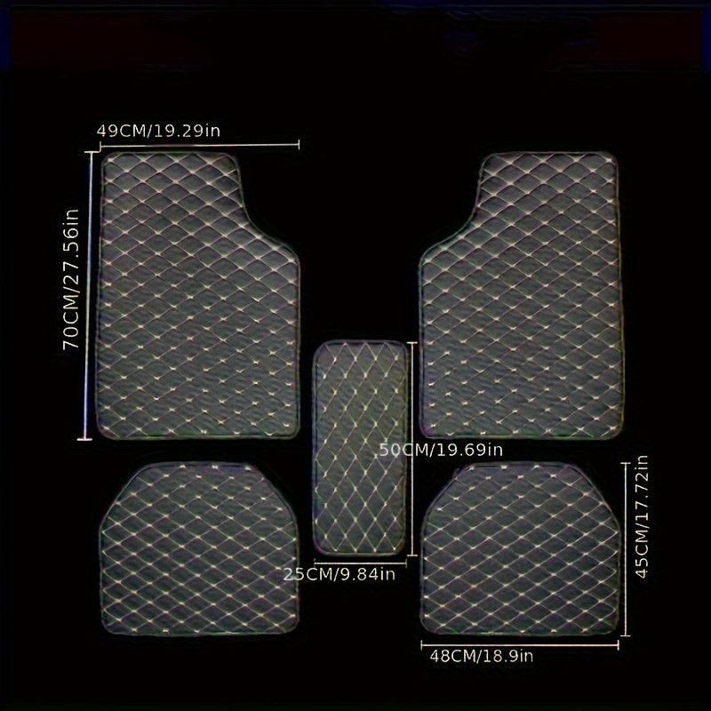 Bilmatter i premium PU-skinn – Slitesterke og lettstelte