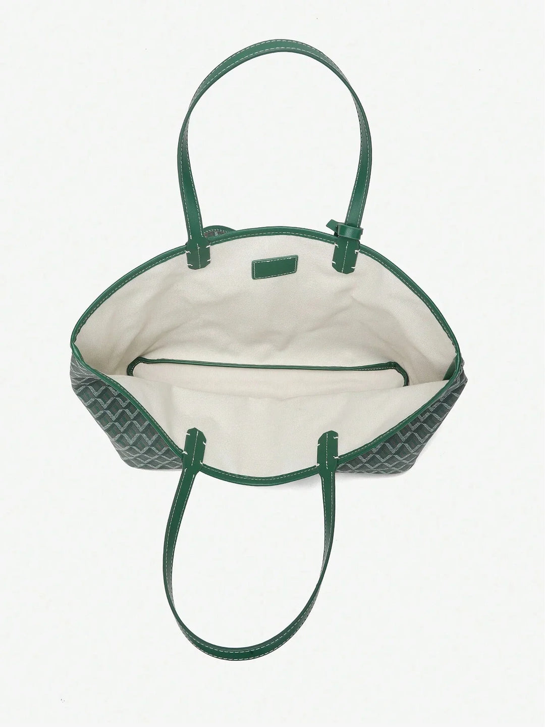 Uformell Skulderveske i PVC for Dame | Tote Bag | Stor og Lett Veske for Studenter