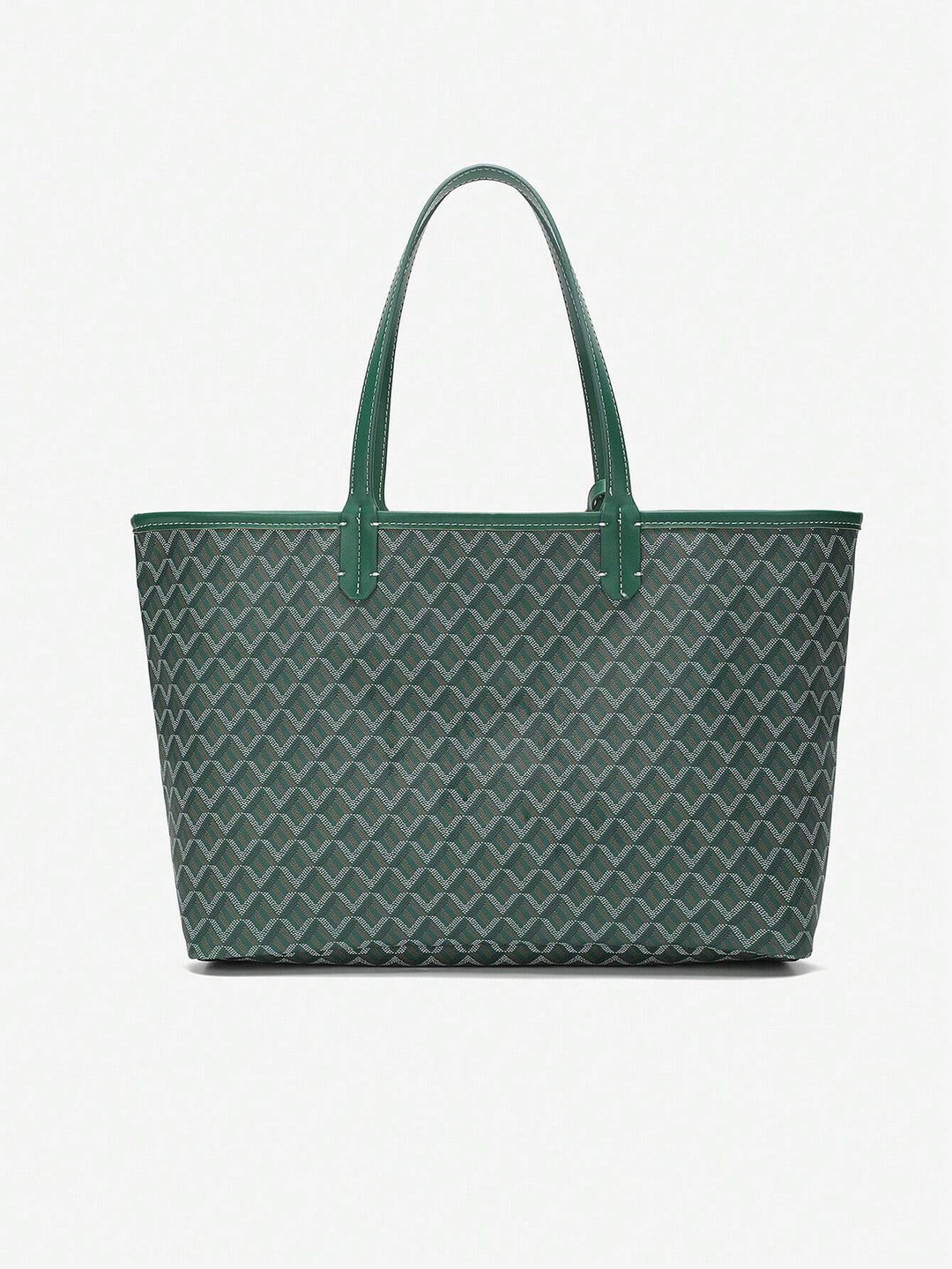Uformell Skulderveske i PVC for Dame | Tote Bag | Stor og Lett Veske for Studenter