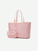 Uformell Skulderveske i PVC for Dame | Tote Bag | Stor og Lett Veske for Studenter