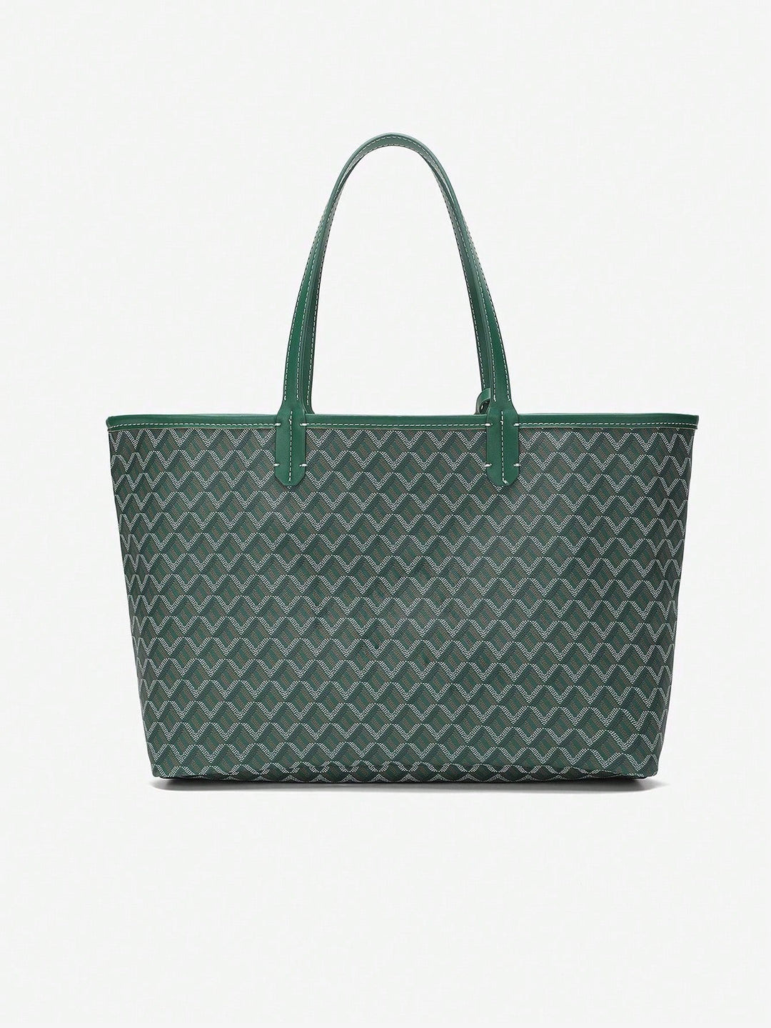 Uformell Skulderveske i PVC for Dame | Tote Bag | Stor og Lett Veske for Studenter