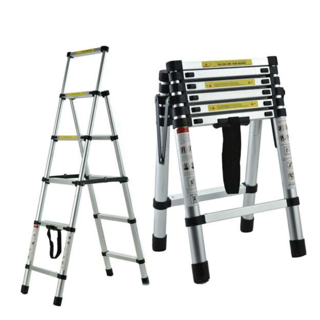 6FT + 7FT Teleskopleiter aus Aluminium