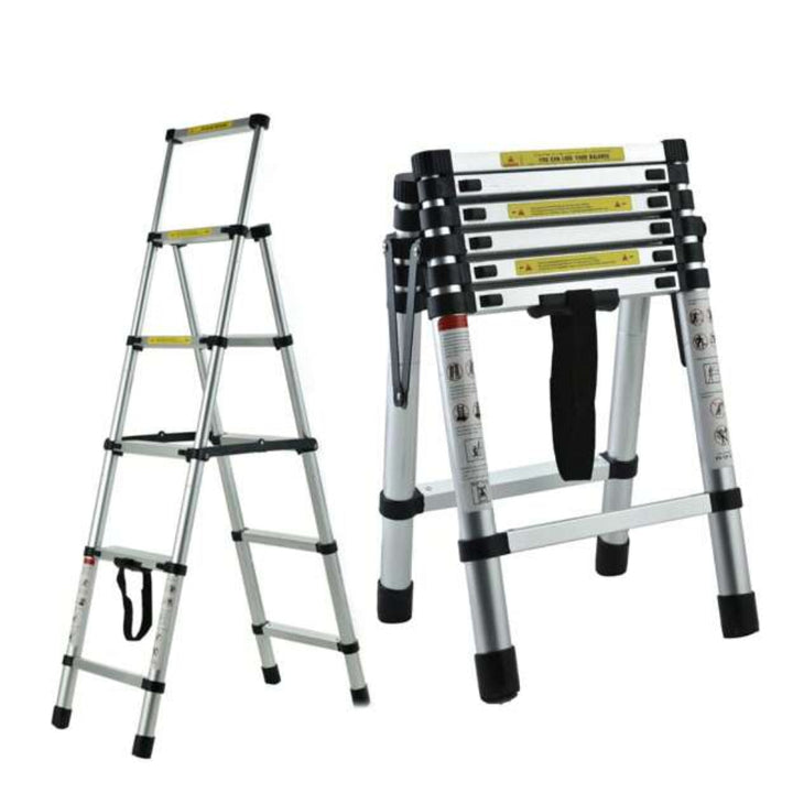 6FT + 7FT Teleskopleiter aus Aluminium