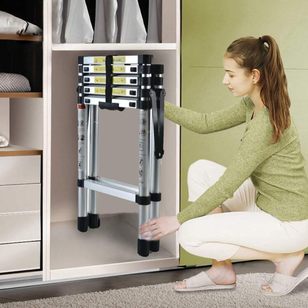 6FT + 7FT Teleskopleiter aus Aluminium