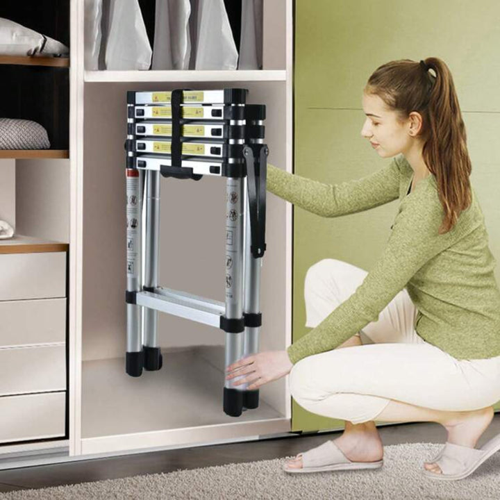6FT + 7FT Teleskopleiter aus Aluminium
