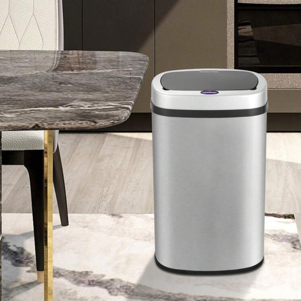 Rustfritt Stål Automatisk Berøringsfri Kjøkken & Bad Sensor Boks 15L