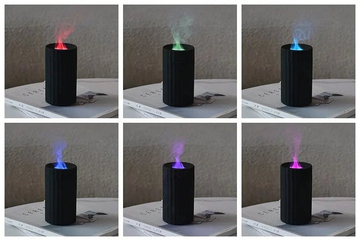 Liten flamme luftfukter for bil og skrivebord, 100 ml
