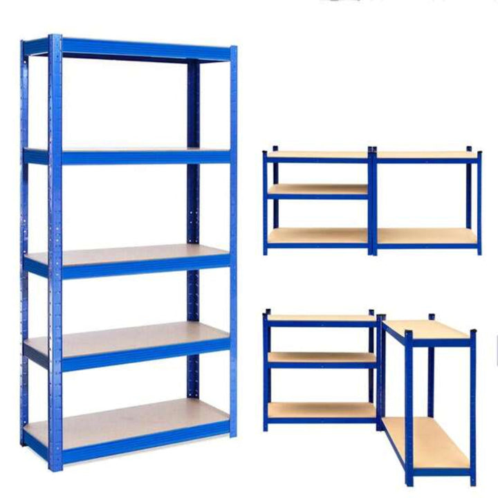 5-tier boltless steel storage shelves