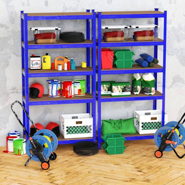 5-tier boltless steel storage shelves