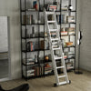 14 i 1 Multifunksjons Aluminium Legering Kombinasjonsstige 4.7M/15.5FT Sammenleggbare Trinn Stiger 150kg/330lbs Kapasitet
