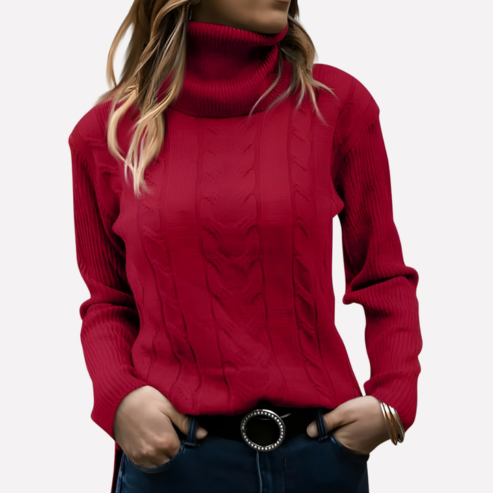 Kvinners Turtleneck Pullover – Avslappet Hverdag Stil