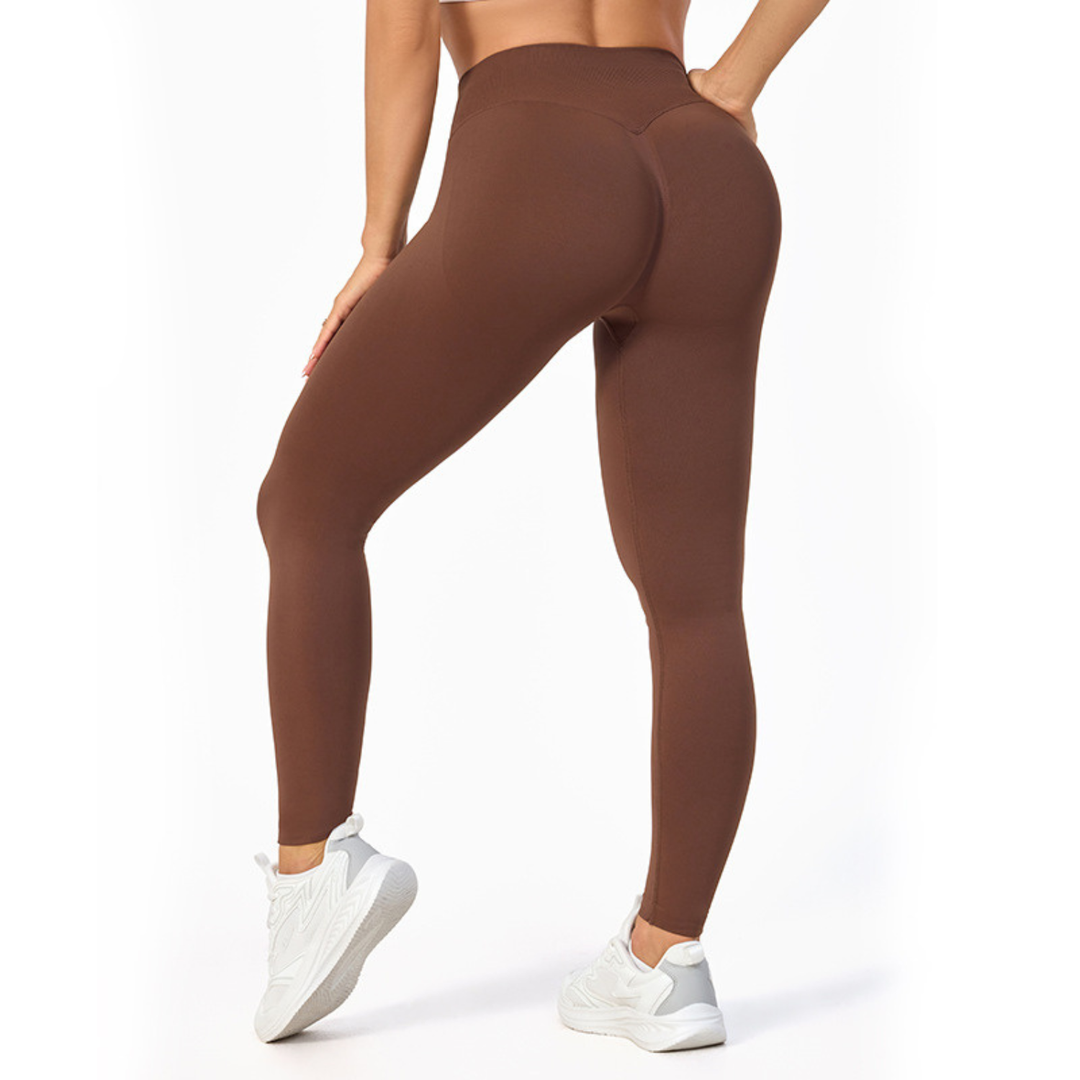 Yogabukser med høyt liv til dame