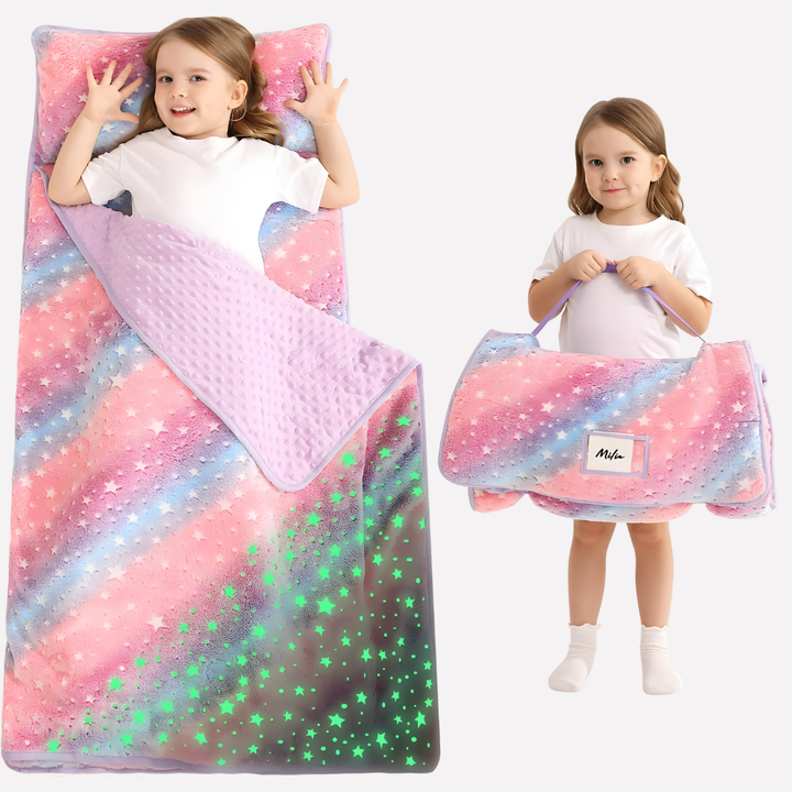Småbarn Nap Matte med Pute og Blankett