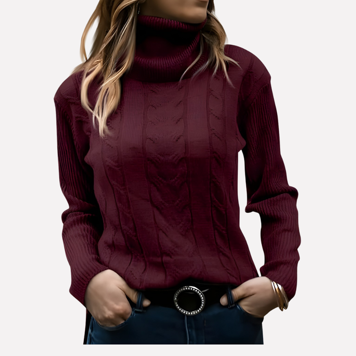 Kvinners Turtleneck Pullover – Avslappet Hverdag Stil