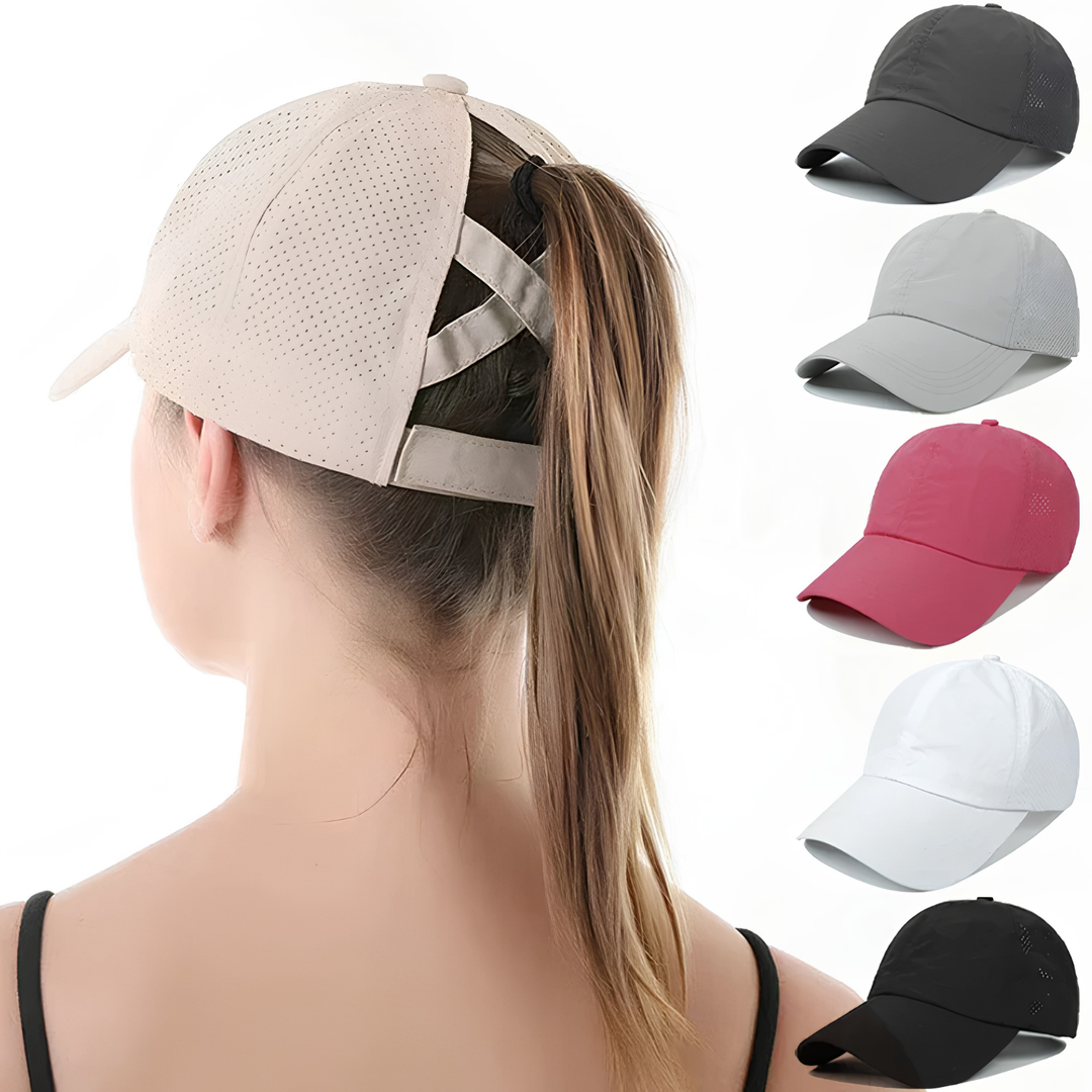 Pustende unisex mesh sports baseball cap med justerbar passform