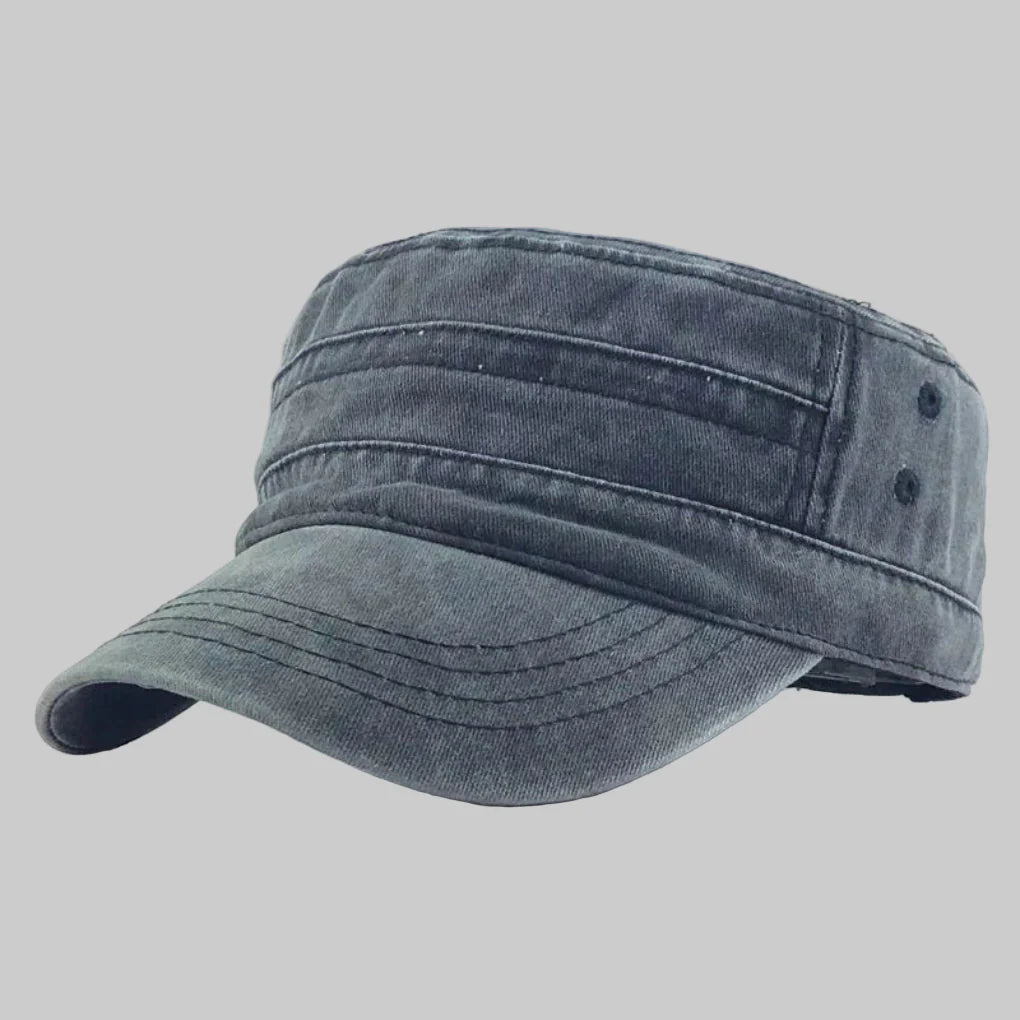Herre retro militærlue  Klassisk arméstil med moderne preg
