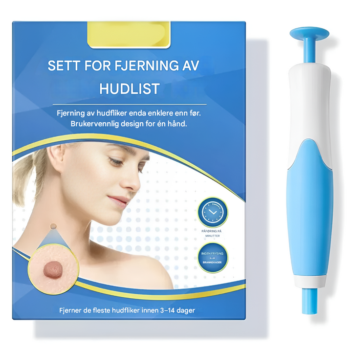 Fjerningssett for hudfliker
