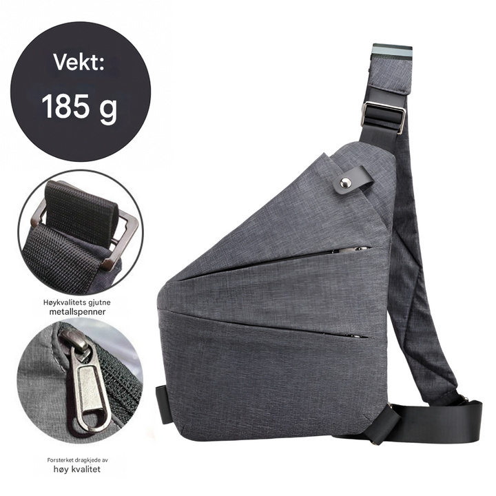 Tyverisikker crossbody-reiseveske