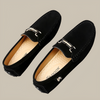 Herre semskede slip-on mokkasiner