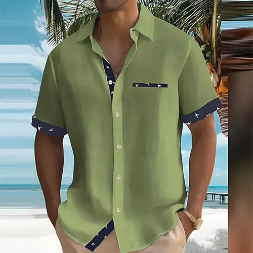 Breathable Short-Sleeve Summer Shirt for Men