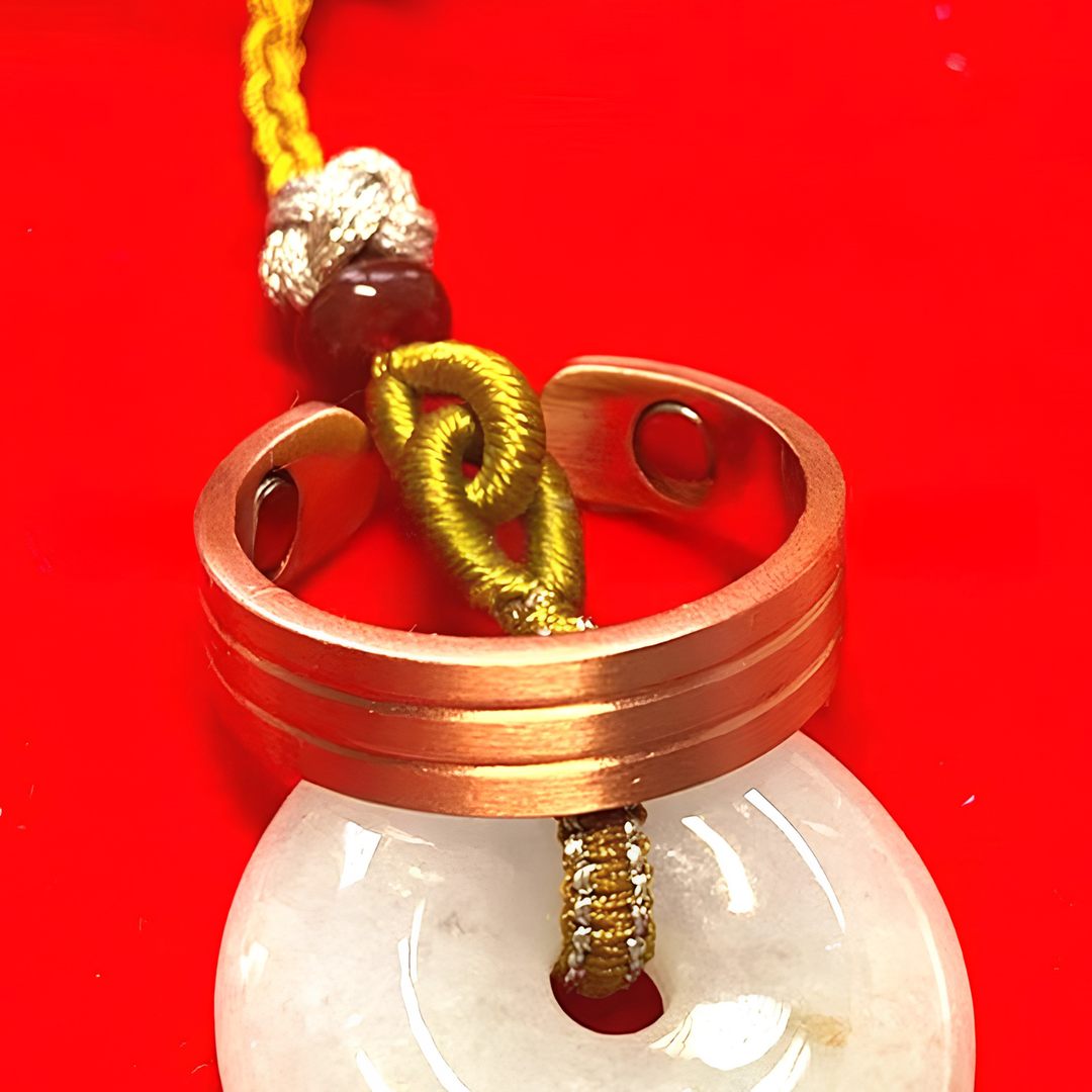 Fransk-Stil Katt-Øye Sten Kobber Magnetisk Ring