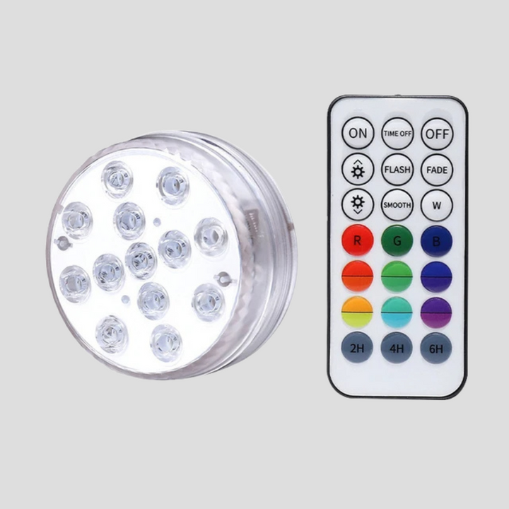 LED nedsenkbar bassengbelysning med RF-fjernkontroll