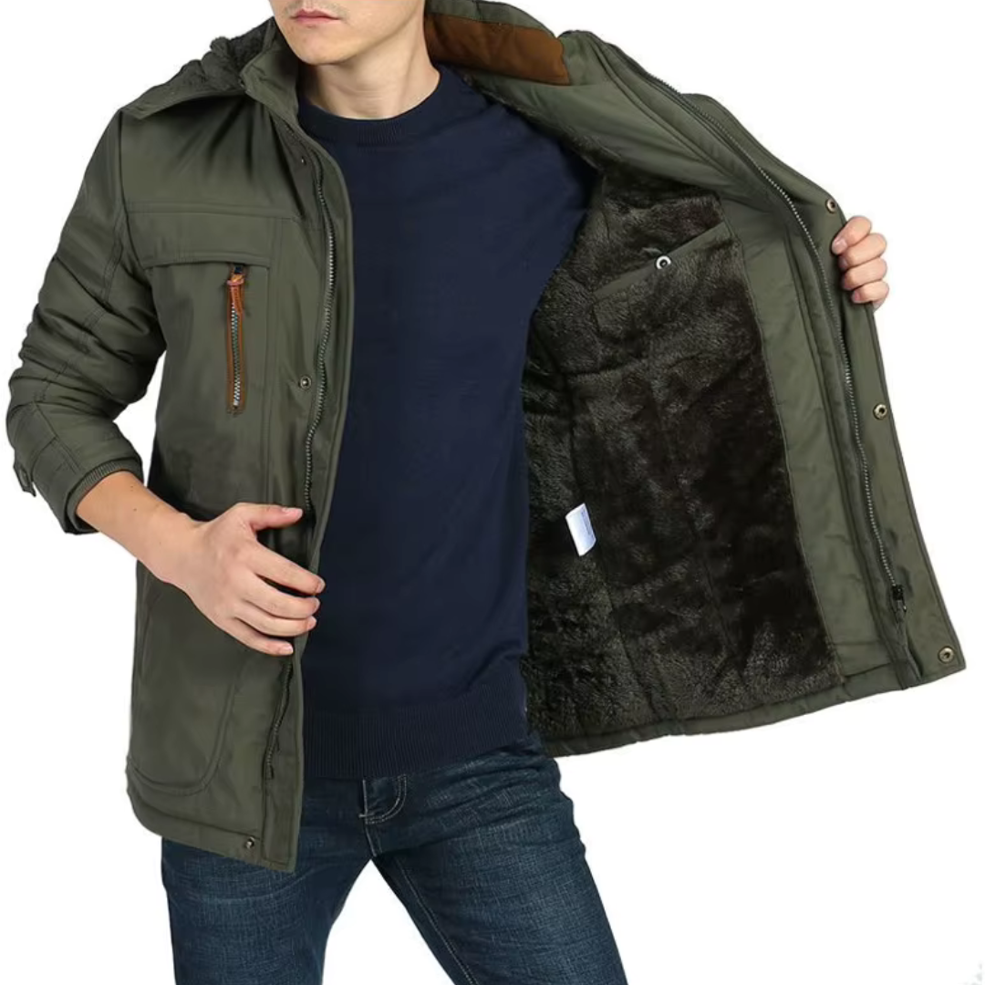 Stilvolle Winterjacke mit Kapuze für Herren