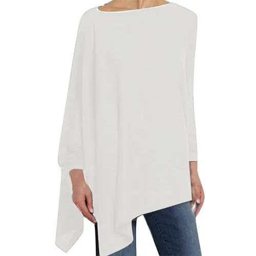 Langärmlige Bluse mit klassischem Schnitt und weichem Finish