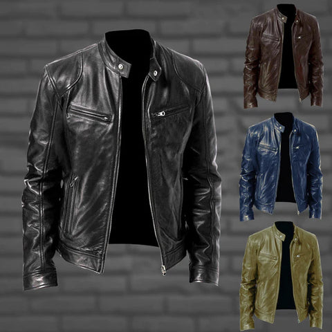 Light and sleek summer jacket in leather