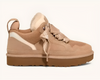 Warm winter boots in suede leather for women