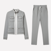 Kvinners Zip Jakke & Bukse Sett – Kontrast Trim Stil