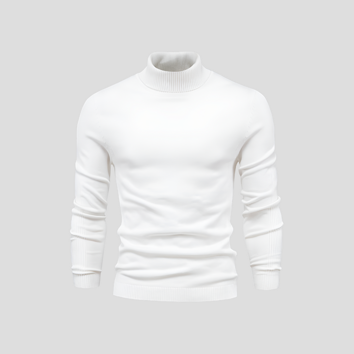 Men's sweater with turtleneck
