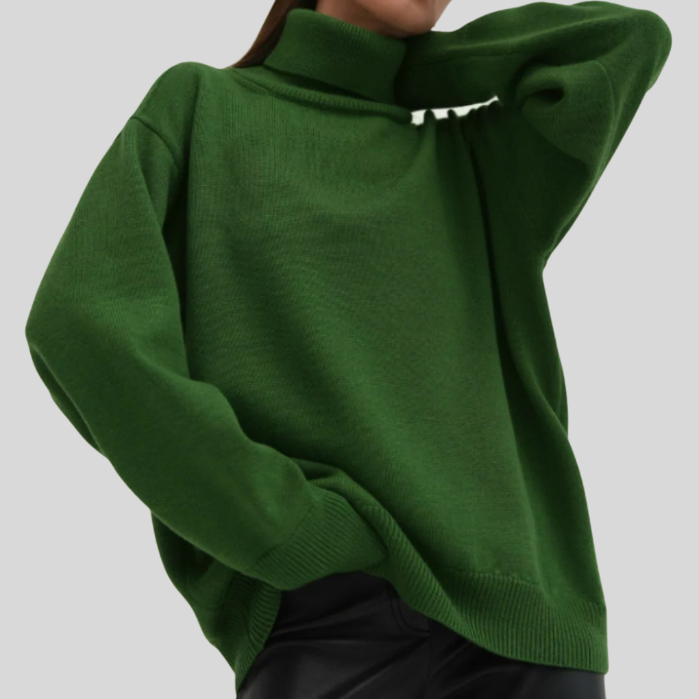 Modern high-neck sweater for women – Upgraded layer for cold weather