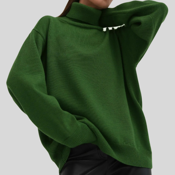 Modern high-neck sweater for women – Upgraded layer for cold weather
