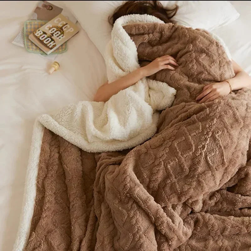 WarmWool Tykt Vinterteppe i Lammeull