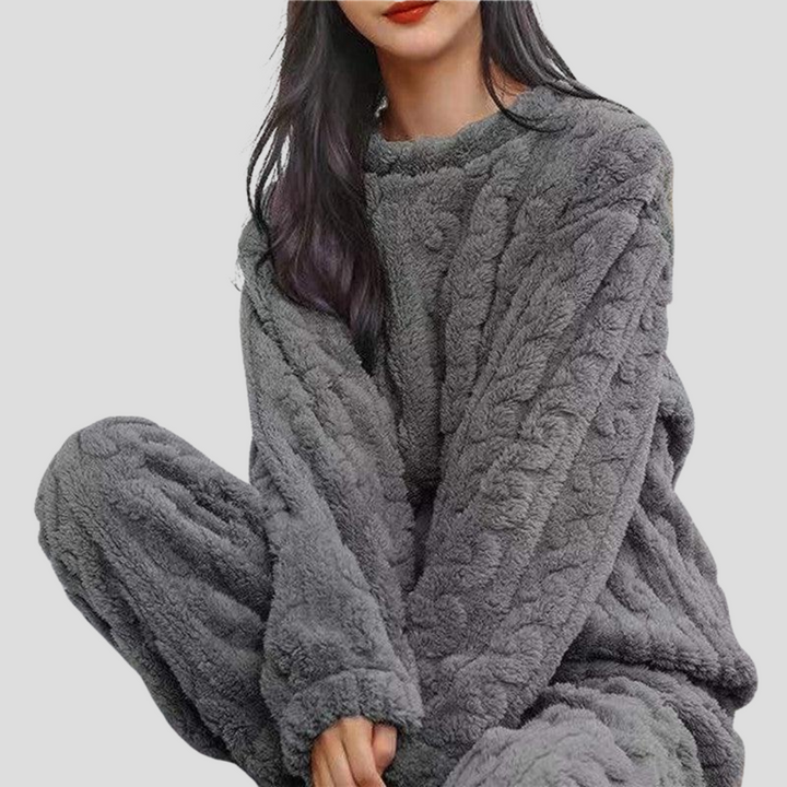 Fleece pyjamassett for kvinner