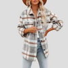 Checked overshirt for women