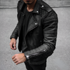 Rider biker jacket in genuine leather