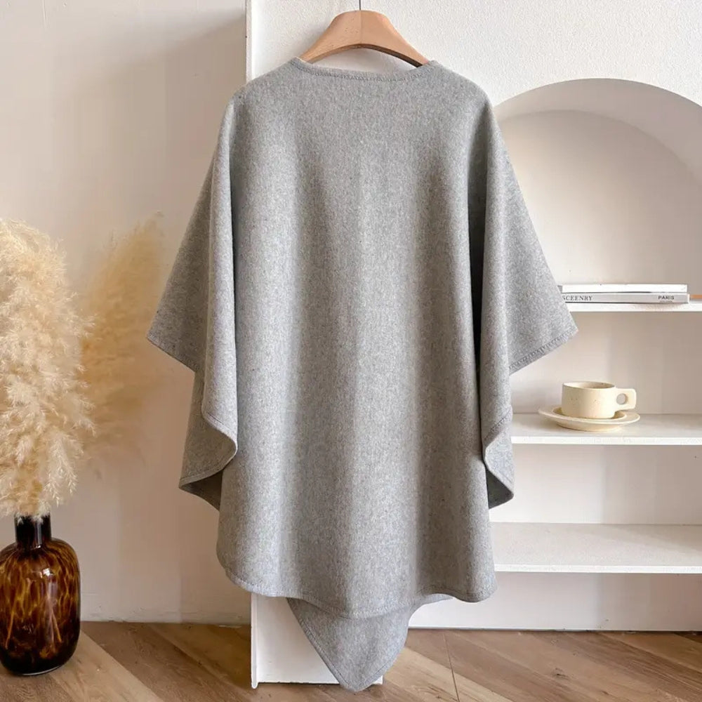 Windproof shawl coat for women