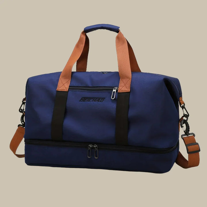 Romslig og stilfull herre reise duffelbag