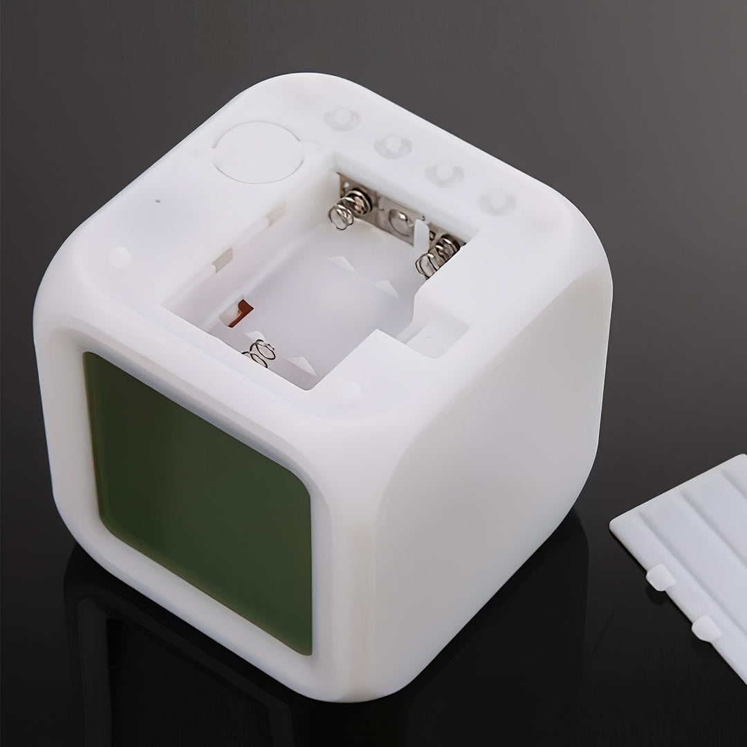 Digital LED-klokke med temperatur og dato