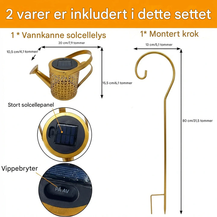Solcellelanterner Utendørs Vannavstøtende