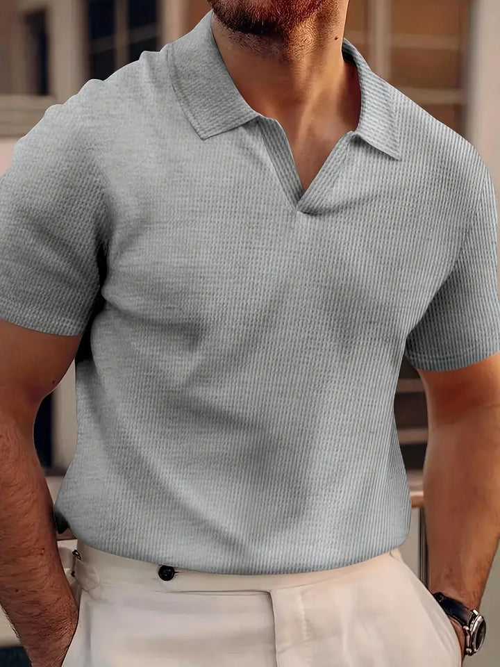 Freizeit-Poloshirt mit kurzen Ärmeln für Herren