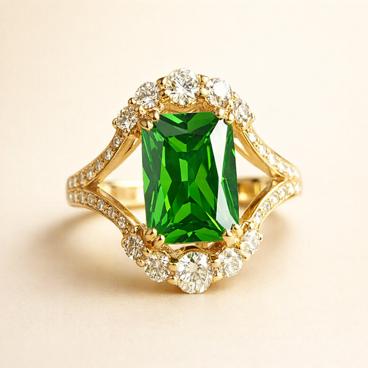 Elegant gullring med raffinerte detaljer