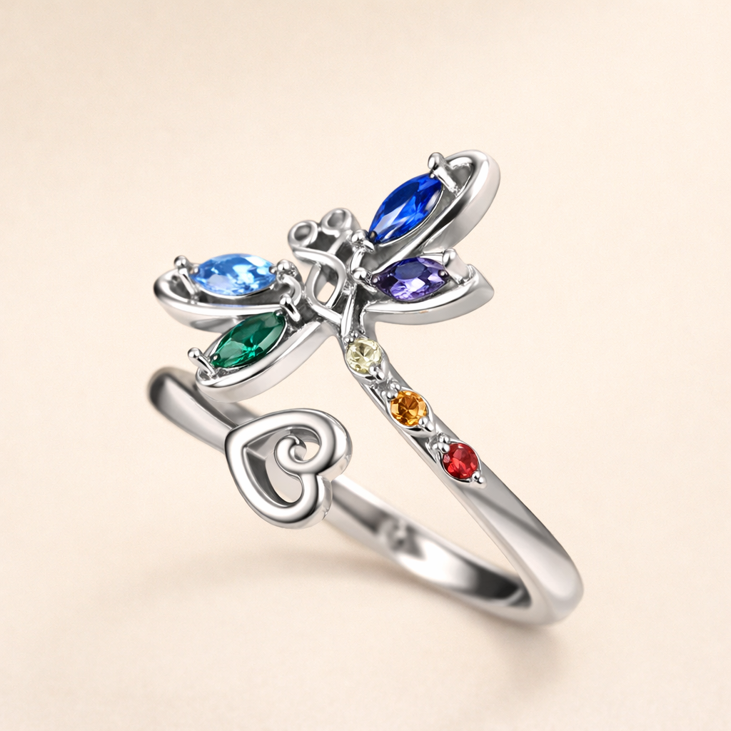 Vintage Øyenstikker Justerbar ring