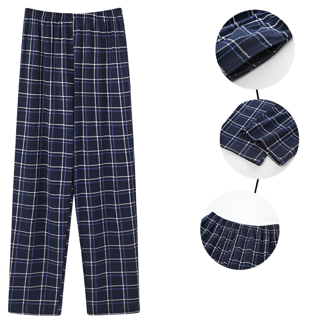 3-Pakke Flanell Herre Pyjama Bukser