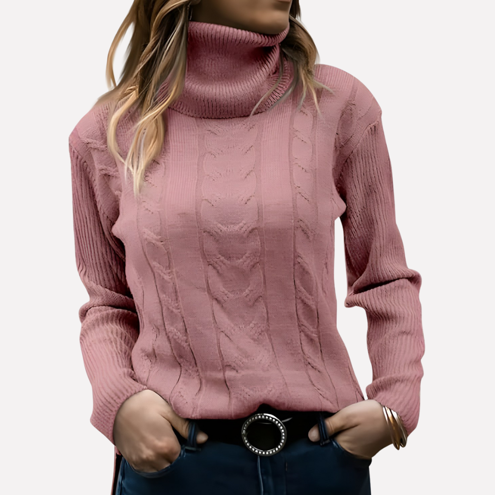 Kvinners Turtleneck Pullover – Avslappet Hverdag Stil